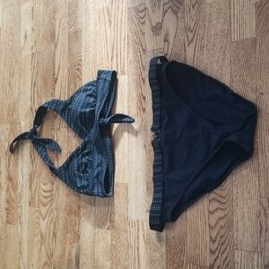 (Bottom L Top S) Anne Cole Locker Bikini  Swimsuit Swim Pool Beach Resortwear